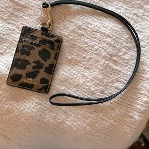 Coach ID Leather Lanyard